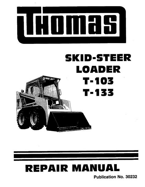 thomas 133 skid steer repair manual|tomoos133.